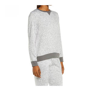 Top Trend mujeres al aire libre suave algodón elástico ácido lavado polar forrado pulóver correr antiarrugas transpirable sudadera - Product Image 1