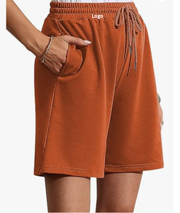 Short de survêtement athlétique à cordon de serrage pour femme Bermuda ample décontracté avec poches mi-taille à séchage rapide coupe régulière - Product Image 6