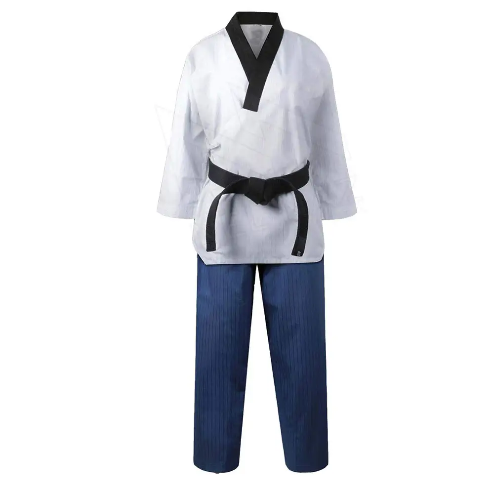Pabrik profesional seni bela diri memakai seragam Taekwondo pakaian kompetisi seragam Taekwondo