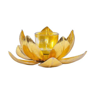 Lotus New Arrival Tea Light Holder Metal Christmas Decoration for <b>Parties</b>-Iron Candle Stand with <b>Box</b> Packaging - Product Image 1