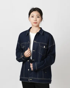 Veste en jean tendance style surdimensionné pour hommes vestes en jean pour hommes veste en jean respirante pour femmes veste en jean vente en gros - Product Image 6