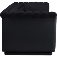 Canapé modulaire en velours de luxe en noir