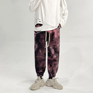 Pantalon de survêtement d'hiver pour hommes et femmes Nouvelle mode Pantalon de survêtement décontracté en coton à coupe ample Taille élastique Streetwear Jogger Tie-Dye Style - Product Image 2