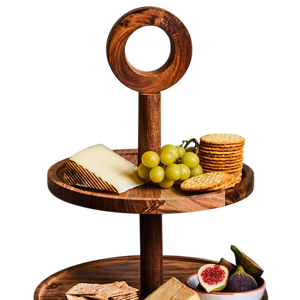 <b>Wooden</b> Cupcake Stand for Fruit and Sweets Display Easy Assembly Decorative Serving Tray Stand In Reasonable Price - Product Image 3