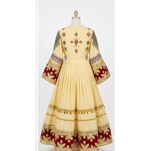 Vestido Afgano Kuchi de Alta Calidad, Hecho a Mano, de Chifón, Largo hasta el Suelo, con Diseño Tribal, para Mujer, Atuendo Cultural Tradicional - Product Image 2