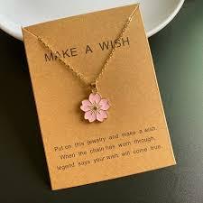 Collier pendentif fleur de mode coréenne pour femmes, chaîne à maillons en alliage de zinc, bijoux classiques, cadeau - Product Image 2
