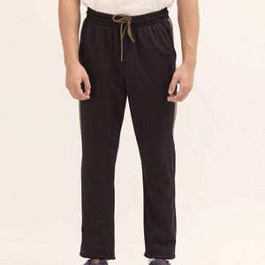 Manufacturer's Best Men's Casual Cotton <b>Trouser</b> Customizable Design Mid Waist Straight Pattern Breathable <b>Drawstring</b> Closure - Product Image 1