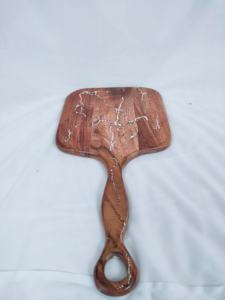 Planche à découper en bois d'acacia avec poignée, planche à charcuterie en bois, bloc à découper pour la cuisine, pour la viande, le fromage, les légumes, le pain, les fruits, en solde - Product Image 3