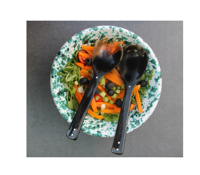 Bol en corne de buffle cuillère à salade pour de multiples utilisations cadeau bol à salade fait main stockage de fruits maison vaisselle top vente