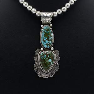 Colgante Vieira estampado turquesa Kingman - Product Image 5