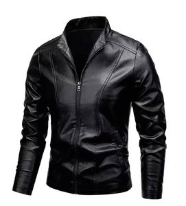 Nouvelle veste en cuir noir coupe slim coupe-vent de haute qualité classique pour motard en PU imitation cuir pour hommes Chaqueta De Cuero - Product Image 5