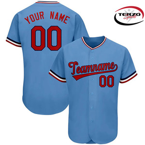 Uniforme de béisbol con logotipo personalizado al por mayor 100% poliéster secado rápido sublimación béisbol deportes uniforme Jersey - Product Image 2