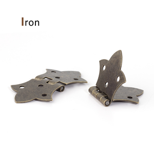 270 độ lật đầu bản lề sắt cổ điển cho rương, hộp đồ trang sức Antique Bronze trang trí kim loại bản lề nhỏ hộp gỗ - Product Image 5