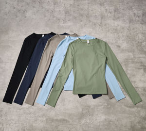 เซ็ตกีฬาสำหรับผู้หญิง10สีชุดออกกำลังกายเล่นฟิตเนสแบบวิดพื้นระบายอากาศชุดออกกำลังกายแบบสุภาพชุดเสื้อผ้าสำหรับผู้หญิง - Product Image 3