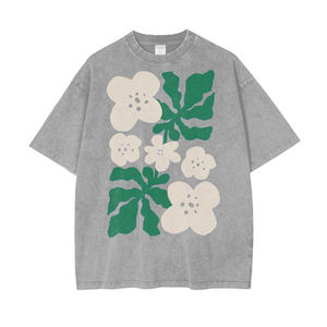 เสื้อยืดวินเทจสำหรับผู้ชายและผู้หญิงเสื้อยืดผ้าฝ้าย100% แบบซักได้ตามต้องการ - Product Image 2