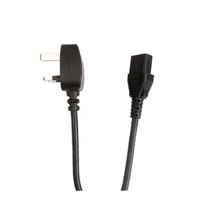 Black Extension Lead Power Cable Laptop British Standard C13/c14/c19/c20 Uk/malaysia/uae Plug Power Cord Manufacturer