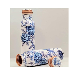 Pure Copper Water <b>Bottle</b> Very Reasonable Price From India Printed Design Durable and Health Friendly Perfect Water <b>Bottle</b> - Product Image 3