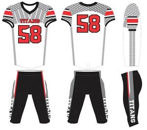 Tenues de football américain tendance, respirantes, à séchage rapide, manches courtes, imprimées par sublimation, anti-UV, service de vente en gros OEM - Product Image 2