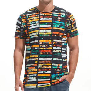 เสื้อยืดโพลีเอสเตอร์ 100% ขายดีที่สุด เสื้อยืดซับลิเมชั่นขายดี เสื้อยืดสตรีทแวร์ซับลิเมชั่น - Product Image 1