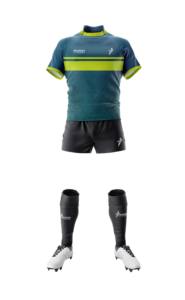 Ensemble de maillot de rugby unisexe PUFFIN SPORTS de haute qualité, imprimé sur mesure, taille plus, respirant, short, fabriqué au Pakistan, tissu 280g - Product Image 3