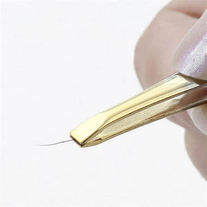 Pince à épiler à pointe inclinée de précision Logo personnalisé imprimé nouvel article meilleure pince à épiler à sourcils - Product Image 3