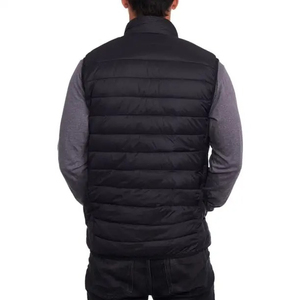 Gilet matelassé sans manches en nylon personnalisé OEM de haute qualité, vêtement d'extérieur décontracté, veste imperméable, coupe-vent, respirante, hiver pour hommes - Product Image 2