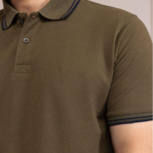 Polo de Manga Corta para Hombre, 100% Algodón de Alta Calidad, Cuello Alto, con Logotipo Personalizado - Product Image 3