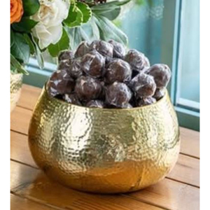 Bol de service en chocolat pour mariage, présentoir à chocolat, bol rond en métal doré fait à la main de qualité supérieure, bol de service pour bonbons, bon prix - Product Image 1