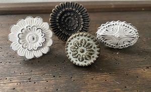 Pomos de armario de tocador de hierro fundido turquesa rústica manija de taza desgastada para cocina cajones de sala de estar Uso De puerta almacén - Product Image 5