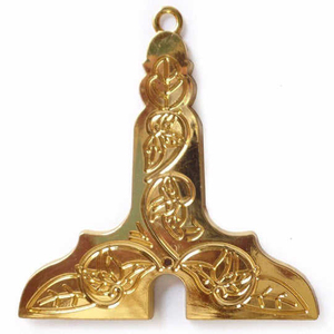 Collier d'officier de la Loge Bleue maçonnique personnalisé, broderie à la main en fil d'or, gardien senior, régalia fraternel, bijou de cérémonie - Product Image 4