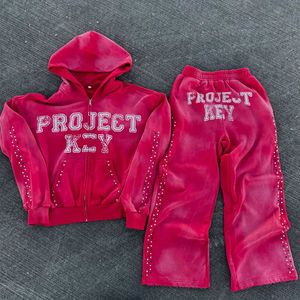 ชุดกีฬาสำหรับวิ่งชุดวอร์มผ้าฝ้ายมีฮู้ดชุดวอร์มปักลายปักโลโก้ได้ตามต้องการมีสไตล์ - Product Image 4