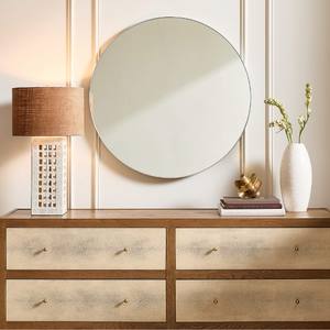 Miroir mural rond Design minimaliste moderne Salle de bain Décor Salon Accent Miroir Ameublement Miroir décoratif - Product Image 1