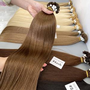 Plus de 70 couleurs d'extensions de cheveux à pointe plate de kératine droite d'os vietnamien Remy Super Double qualité dessinée - Product Image 3