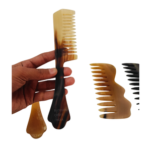 Peigne à dents larges de qualité supérieure, outil de coiffure naturel fait à la main, vente en gros, export, durable - Product Image 5