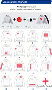 Hot Sell HeavyWeight Hoodie Custom Logo Embossing Hood Sweatshirt <b>Hoodies</b> for Men Custom <b>3D</b> Embroidery Screen Print <b>Hoodies</b> - Product Image 4