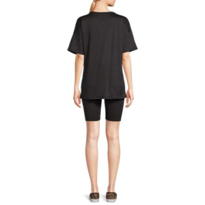 Camiseta de dos piezas a precio barato de alta calidad y conjunto corto 100% algodón hecho a medida señoras conjuntos gemelos señoras conjunto informal para niñas - Product Image 3