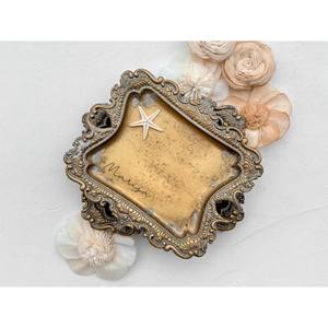 Diseño grabado Mango decorativo Estilo de lujo Bandeja de servicio de metal Utensilios de mesa de restaurante Bandejas de aspecto recién llegadas - Product Image 6