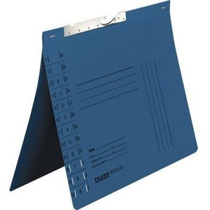 Falken Official DIN <b>A4</b> 320g/m Recycled Blue Manila Cardboard File <b>Folder</b> with Organizational Imprint - Product Image 1