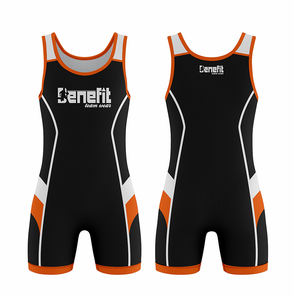Último diseño Ropa deportiva Impresión de transferencia de calor Fitness Ropa juvenil Camiseta DE LUCHA Corte automatizado Uniforme de lucha para adultos - Product Image 1