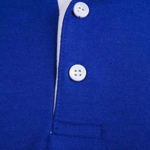 Short Sleeve Summer <b>Men's</b> <b>Polo</b> <b>Shirts</b> High Street Style Cotton Breathable Plus Size Casual <b>Blue</b> Color <b>Man</b> <b>Polo</b> <b>Shirt</b> 220g - Product Image 2