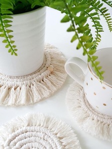 Tapis de salle à manger en macramé Boho décoration de table résistant à la chaleur 100% coton écologique chemin de table en macramé moderne pour la décoration intérieure élégante - Product Image 3