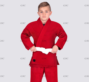 ชุดยูนิฟอร์ม Jiu Jitsu สำหรับเด็กในบราซิลมีโลโก้ดีไซน์หลากหลายชุดใส่คาราเต้ศิลปะการต่อสู้ - Product Image 4