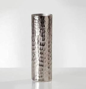 Meilleure vente de vase à fleurs en aluminium fait à la main en laiton naturel plaqué et martelé de conception ronde unique pour la maison et le jardin décoratif - Product Image 2