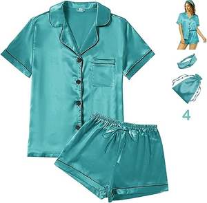 Pijamas de Algodón para Mujer, Manga Larga, Ropa de Dormir con Estampado de Gato Lechero, Suave, Nuevo, con Lazo, Venta al por Mayor - Product Image 1