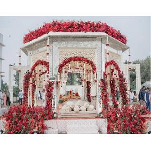 ภาพมันแด็ปกระจกที่ยอดเยี่ยมสำหรับงานแต่งงานแบบเอเชียใต้งานแต่งงานแบบตะวันตกของตกแต่งโลหะตกแต่งงานแต่งงานกลางแจ้งแบบโมเดิร์นธีมแมนเด็ปโลหะ - Product Image 1