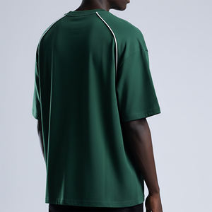 Camiseta de Manga Corta Blanca de Algodón 100% de Corte Holgado, Estilo Hip Hop, Personalizada de Alta Calidad para Hombre - Product Image 3