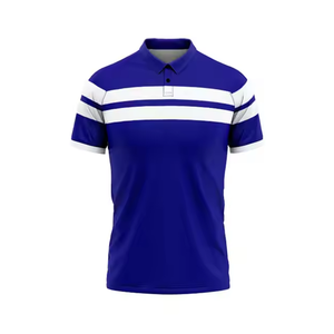 Camiseta de Polo de hombre personalizada con impresión por sublimación de alta calidad, camiseta de Color rojo sólido, tela de poliéster 100% - Product Image 5