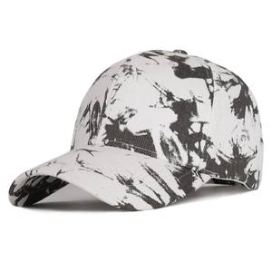 Vente en gros 6-Panel Tie-Dye Sportsman Casquette de baseball Logo personnalisé imprimé en différentes couleurs avec doublure polaire - Product Image 1
