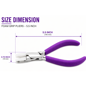 Nylon Jaw Pliers Jewelry Making Tool Non Scratch Flat Nose Pliers <b>Soft</b> Jaw <b>Wire</b> Wrapping Tool Purple Grip - Product Image 4