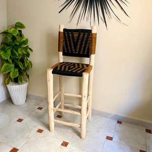 Taburete marroquí hecho a mano, puf otomano, cojín decorativo bohemio, reposapiés tradicional bereber, muebles para la sala de estar. - Product Image 1